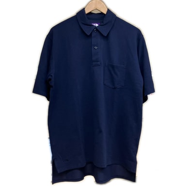 ザ ノースフェイス パープルレーベル 25SS N25SH091 ネイビー モスステッチフィールドビッグポロ M