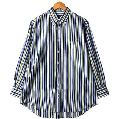 古着 バーバリー Burberry's LONDON 長袖 ボタンダウンストライプシャツ メンズL相当/eaa563318