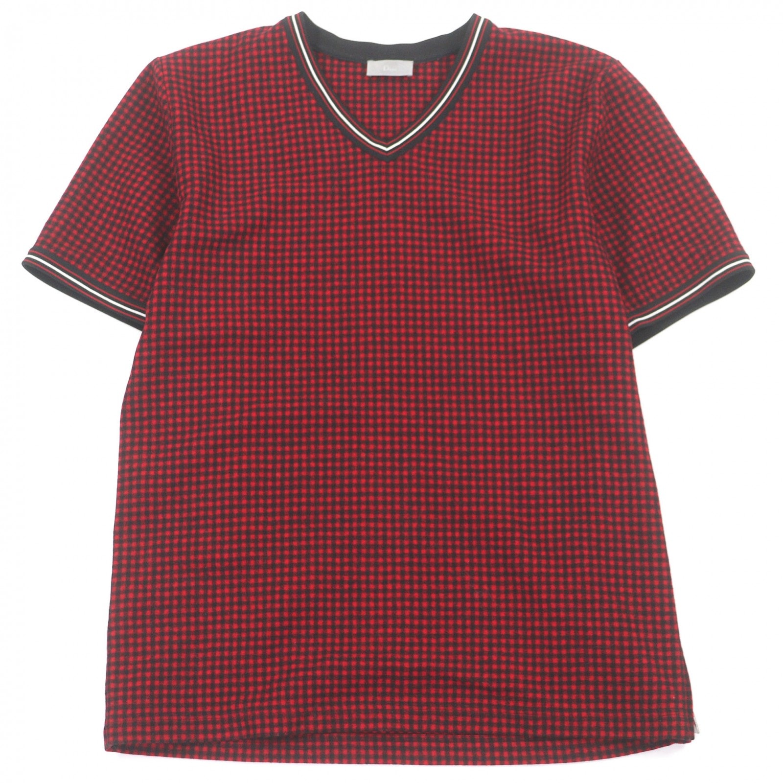 美品 ディオールオム 半袖Tシャツ レッド メンズ S 633C639A3748