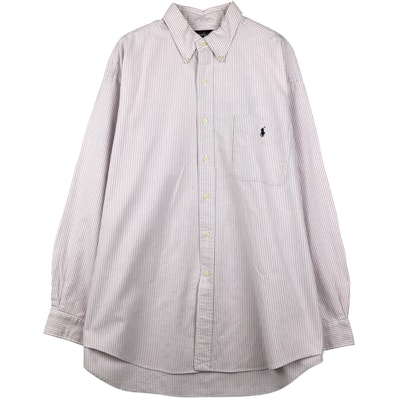 古着 ラルフローレン Ralph Lauren 長袖 ボタンダウンストライプシャツ メンズL相当/eaa609699