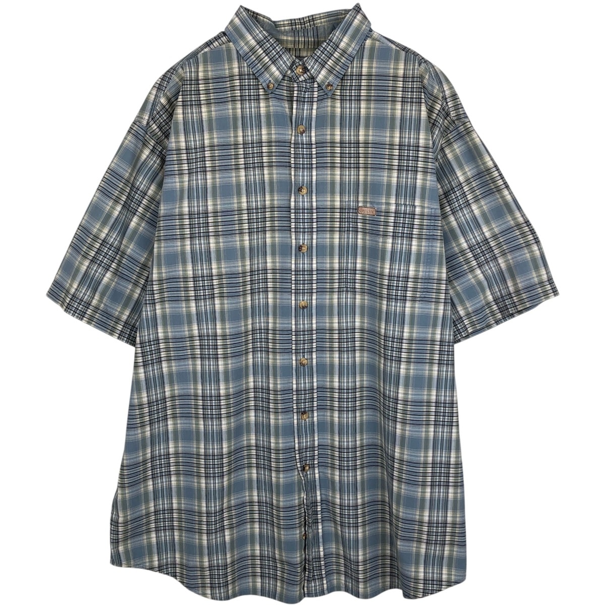 古着 カーハート Carhartt チェック柄 ボタンダウン 半袖 ワークシャツ メンズXL相当/eaa632757