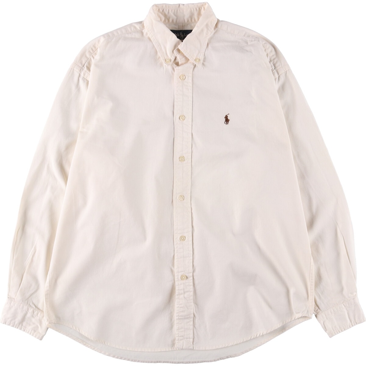 古着 ラルフローレン Ralph Lauren BLAKE 長袖 ボタンダウンシャツ メンズL相当/eaa548027