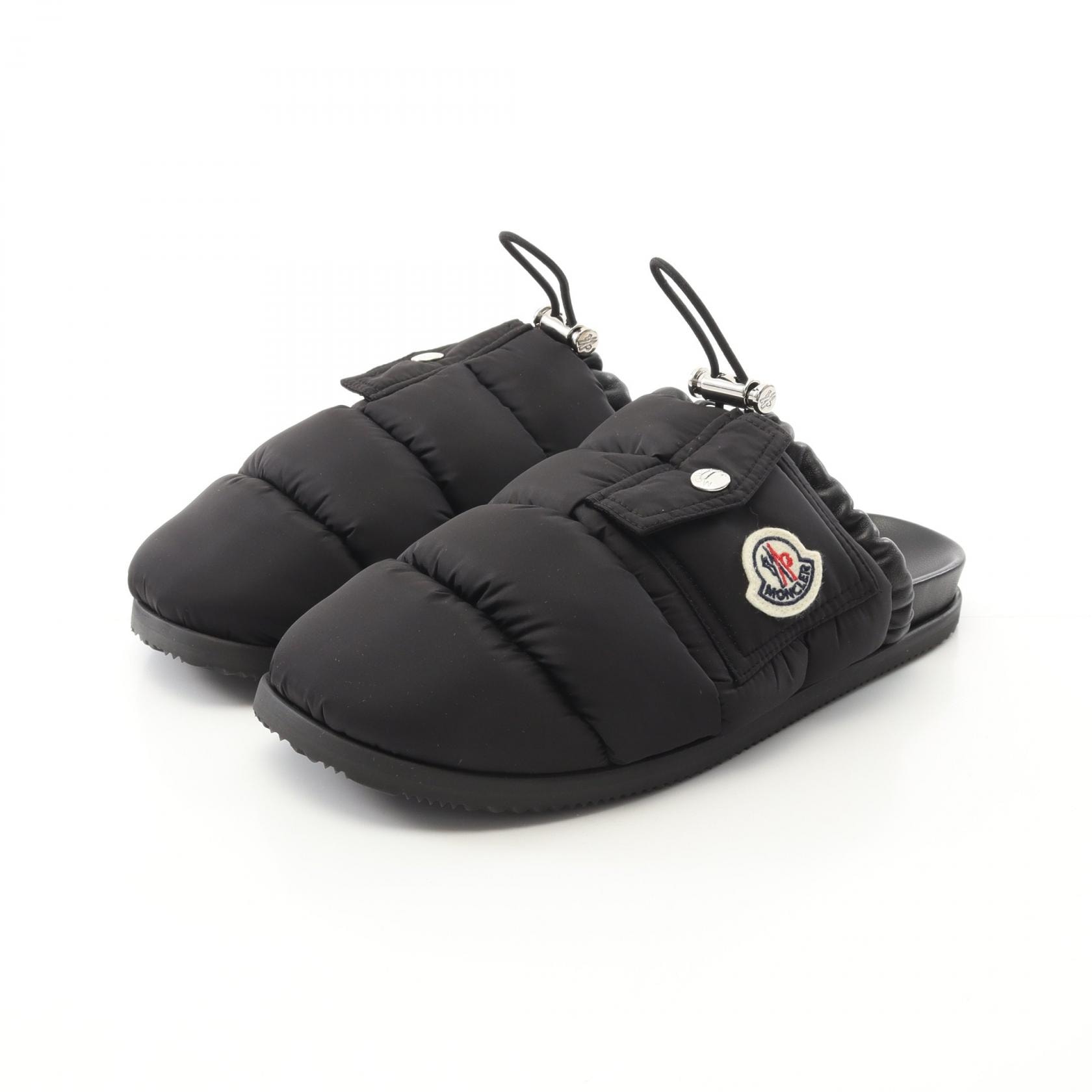モンクレール MONCLER MON POCKET MULE サンダル 靴 ナイロン レディース ブラック系 4M00040M508099937 【中古】