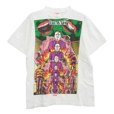 Supreme シュプリーム 半袖Tシャツ 19SS Gilbert & George DEATH Tee デス 半袖 Tシャツ マルチカラー系 S【中古】