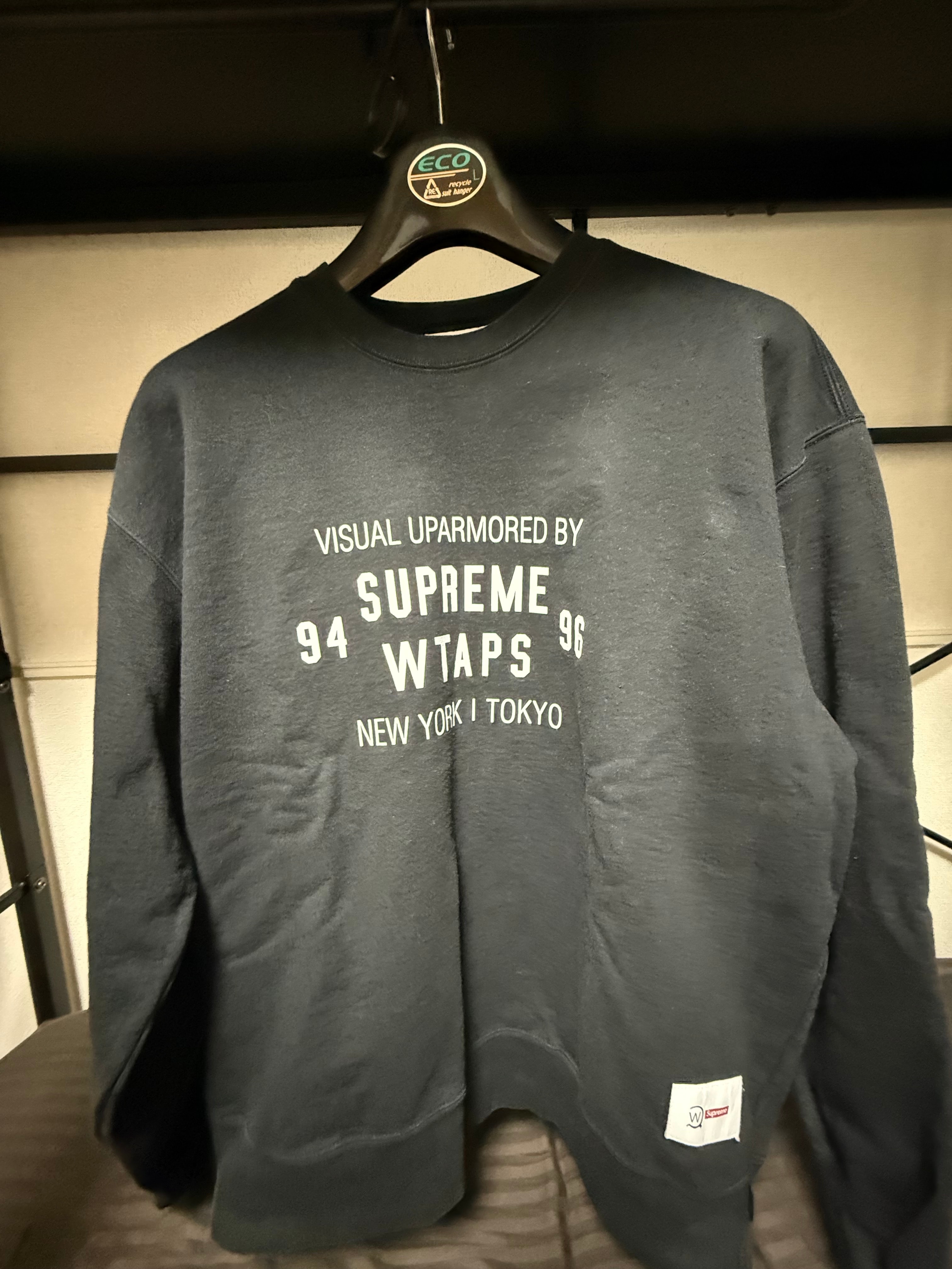 Supreme / WTAPS Crewneck "Black" 21274SPD-CSM03S