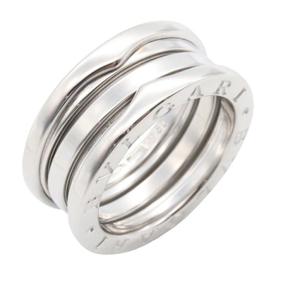 ブルガリ BVLGARI B-zero1 ビーゼロワン リング 3バンド リング・指輪 ジュエリー K18WG(ホワイトゴールド) メンズ レディース シルバー系 346583 【中古】