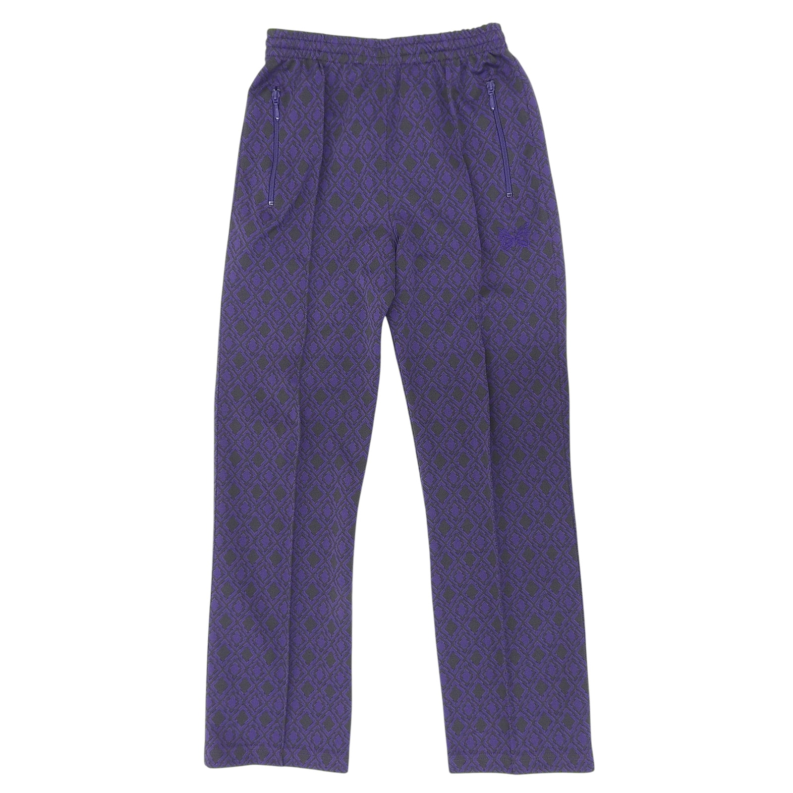 NEEDLES Track Pant Poly Jacquard Diamond "Purple"