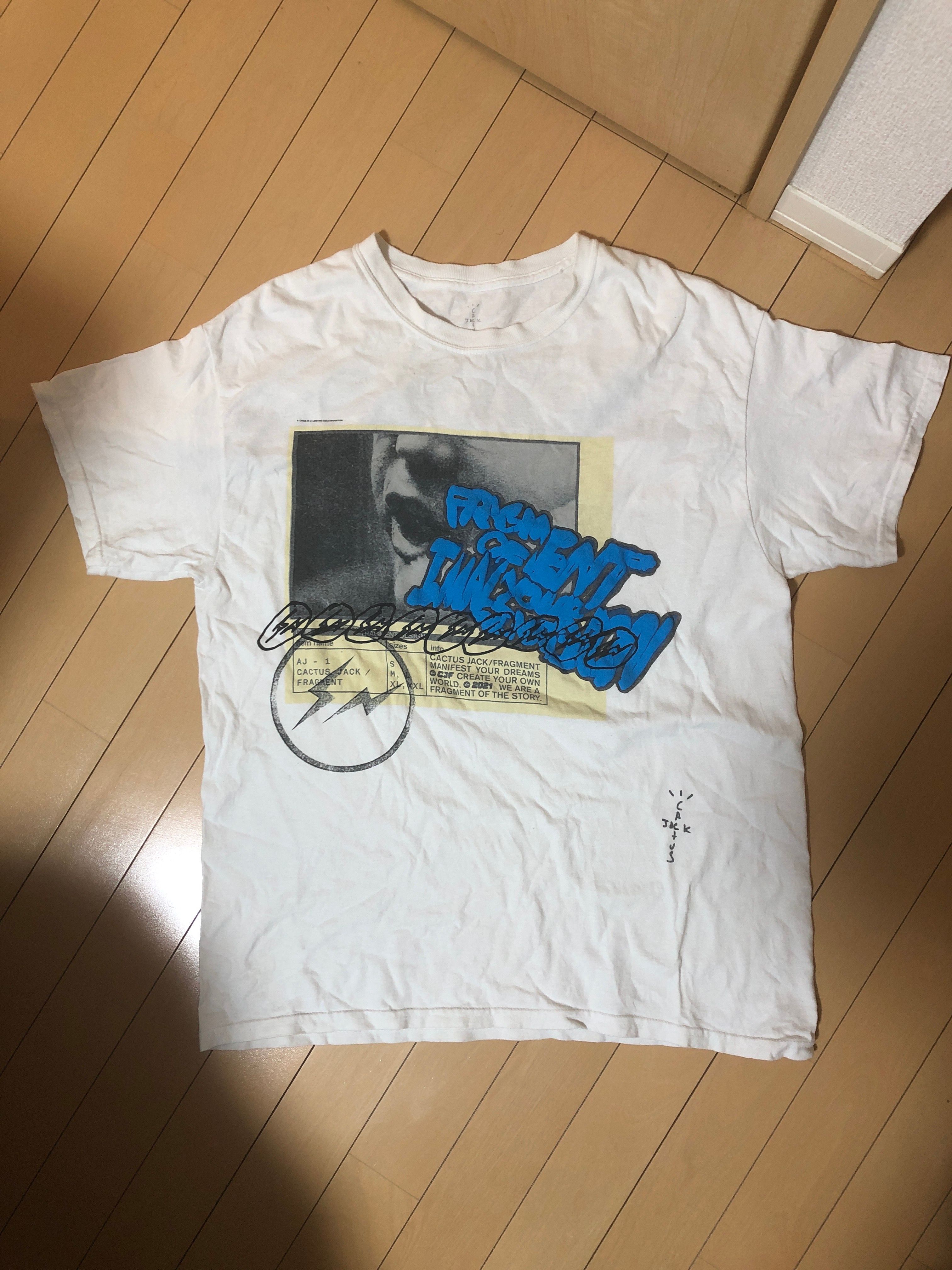 Travis Scott Cactus Jack For Fragment Manifest Tee "White"