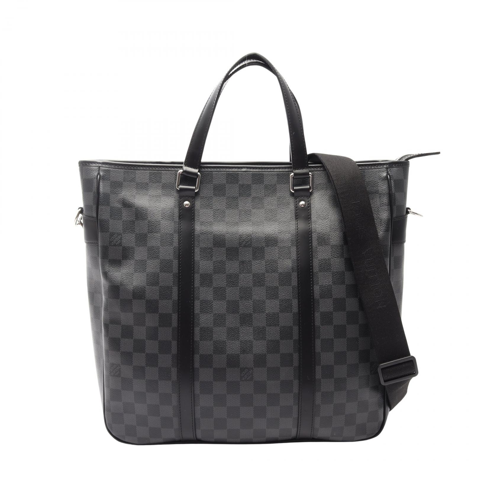 ルイ・ヴィトン LOUIS VUITTON タダオ ダミエグラフィット 2WAY トートバッグ バッグ PVCコーティングキャンバス レザー メンズ ブラック系 N51192 【中古】