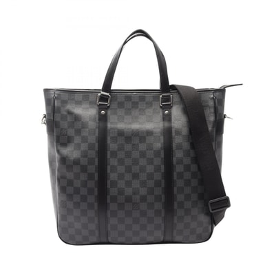 ルイ・ヴィトン LOUIS VUITTON タダオ ダミエグラフィット 2WAY トートバッグ バッグ PVCコーティングキャンバス レザー メンズ ブラック系 N51192 【中古】