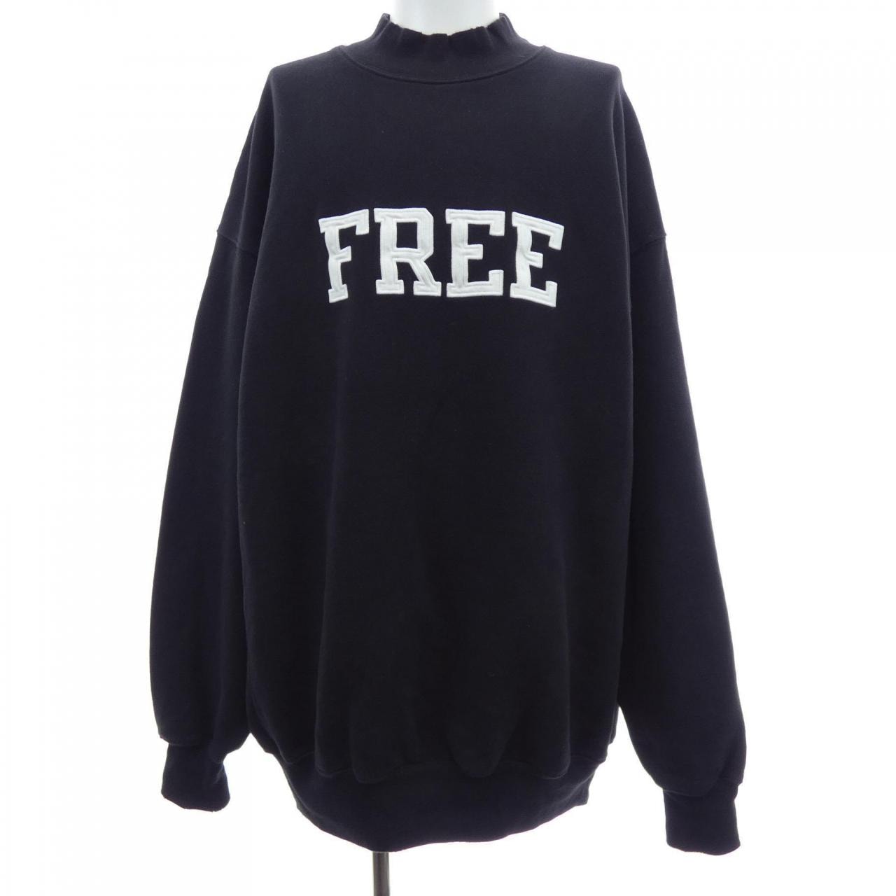 BALENCIAGA Free Logo Crewneck Sweatshirt "Black White"