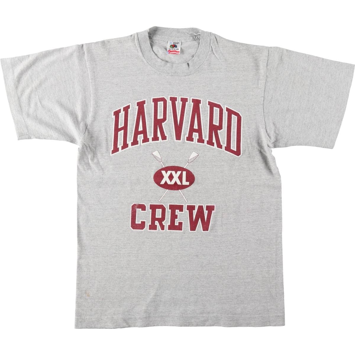 古着 90年代 フルーツオブザルーム FRUIT OF THE LOOM HARVARD ハーバード大学 3連プリント カレッジTシャツ USA製 レディースM相当 ヴィンテージ/eaa655073