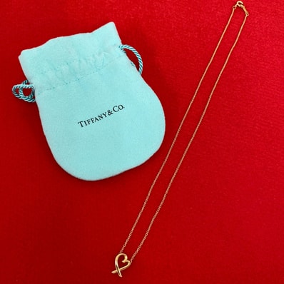 TIFFANY&Co. ティファニー ラビングハート ネックレス K18イエローゴールド ネックレス ゴールド
N1992