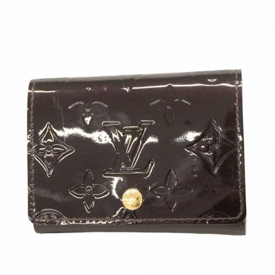 ★SALE【6cc3834-k】ルイヴィトン 名刺入れ ヴェルニ アンヴェロップカルトドゥヴィジット M91409 アマラント【中古】レディース