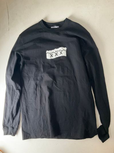 GOD SELECTION XXX x WIND AND SEA LONG SLEEVE T-SHIRT GX-A22-WSLT-03 "Black"