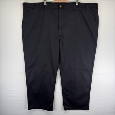 古着 カーハート Carhartt パンツ チノパン ワーク ワンポイントロゴ 大きいサイズ ジッパーフライ W58 L32 ブラック系 メンズ
