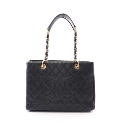 シャネル CHANEL マトラッセ グランドショッピング GST トートバッグ バッグ キャビアスキン(グレインドカーフ) レディース ブラック系 【中古】
