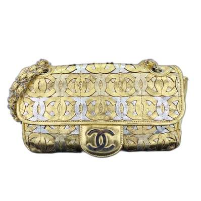 シャネル CHANEL パッチワークCC ショルダーバッグ ラムスキン【中古】