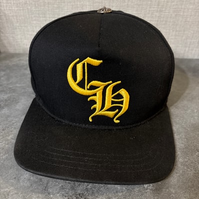 Chrome Hearts Baseball Cap 5 Panel CH "Black/Yellow"