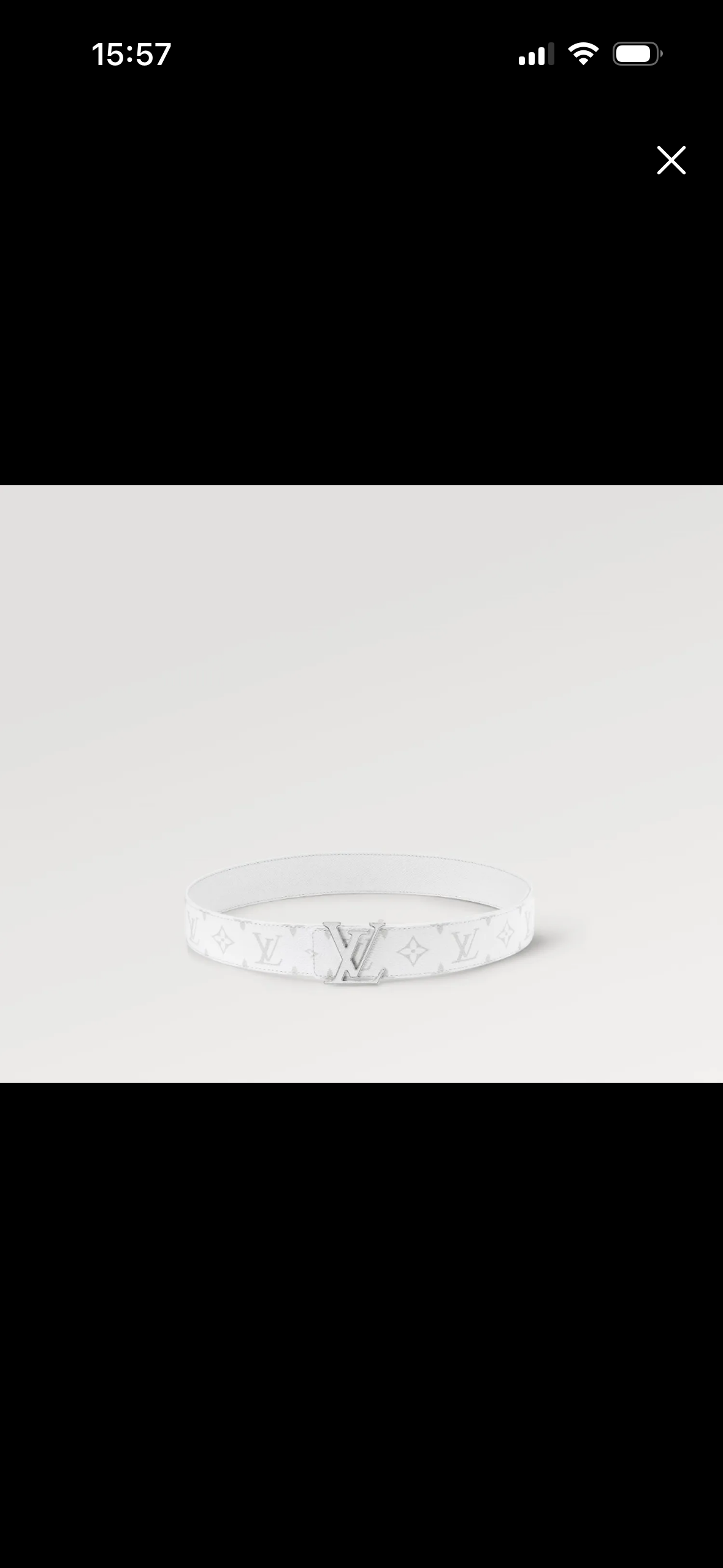 LOUIS VUITTON ホワイトベルト85cm