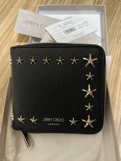 Jimmy Choo Lawrence UUF Compact Wallet ”Black”