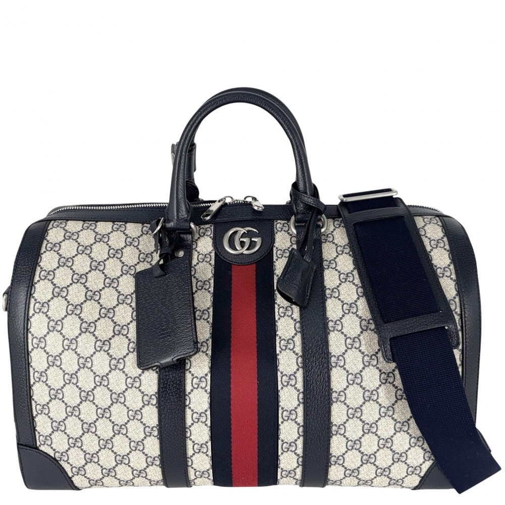 A (未使用に近い)】GUCCI グッチ ボストンバッグ オフィディア