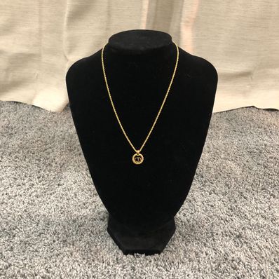 Dior Logo Gold Necklace "Gold"