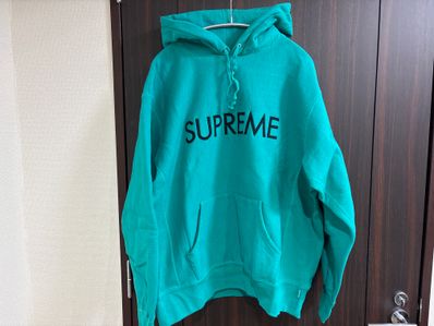 Supreme Capital Hooded Sweatshirt "Dark Aqua"
