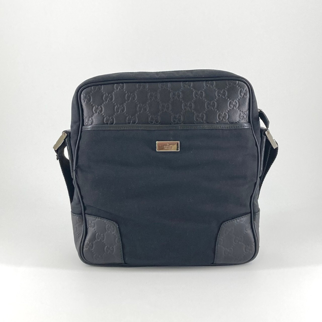 GUCCI(グッチ) グッチシマ ナイロン 162783 ショルダーバッグ ブラック