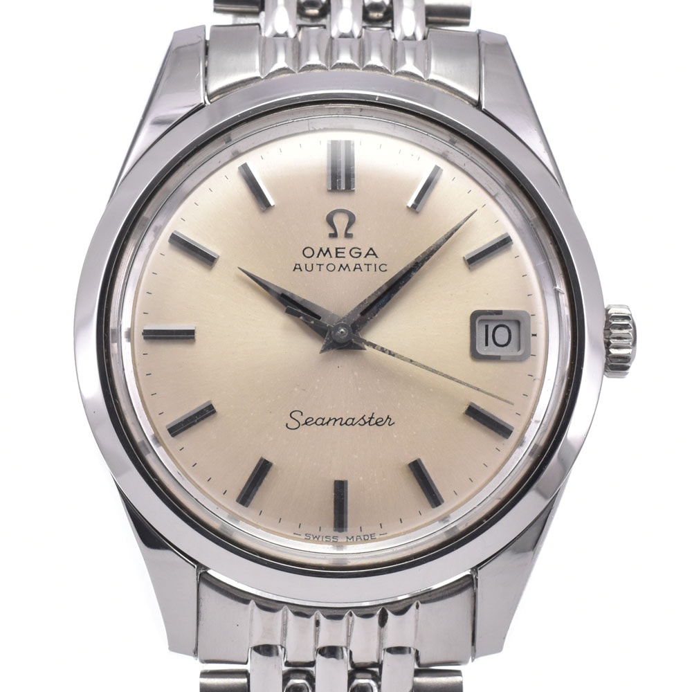 オメガ OMEGA Ref.166.010/168.024 ヴィンテージ シーマスター Cal.565 シルバー 自動巻き メンズ 良品 腕時計 C#149549
