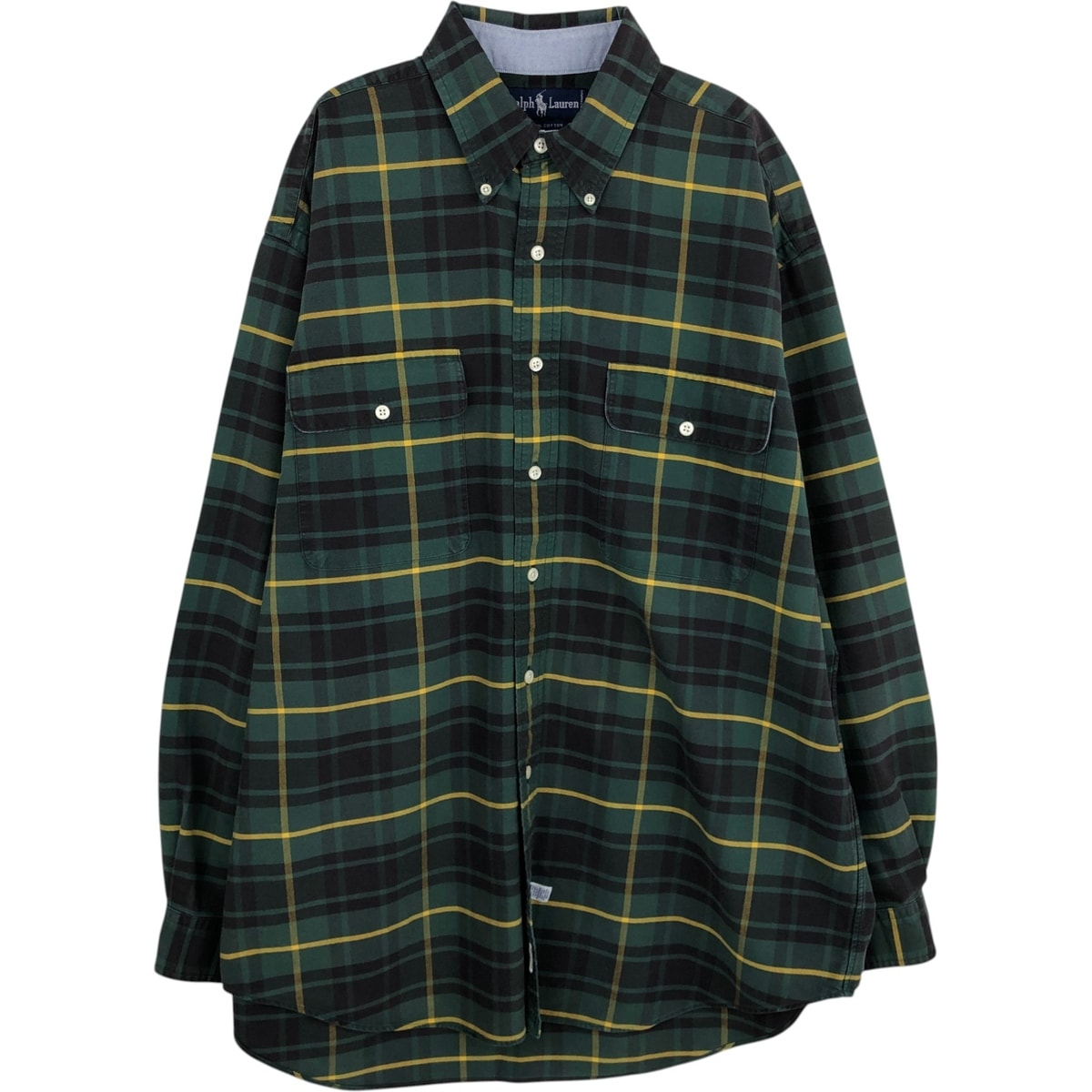 古着 ラルフローレン Ralph Lauren 長袖 ボタンダウンチェックシャツ メンズL相当/eaa628785