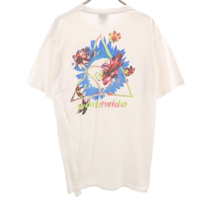 HUF ハフ バックプリント 半袖 Tシャツ L ホワイト