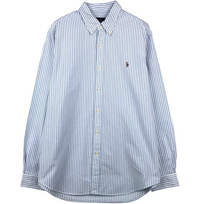 古着 ラルフローレン Ralph Lauren 長袖 ボタンダウンストライプシャツ メンズXL相当/eaa609693