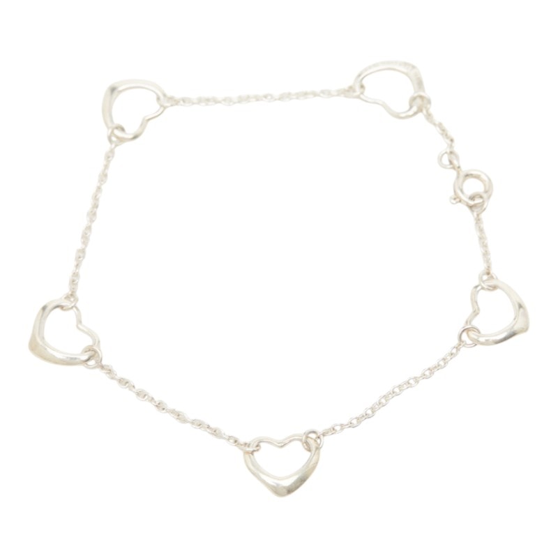 ティファニー オープンハート ブレスレット SV925 シルバー レディース TIFFANY&Co. 中古
