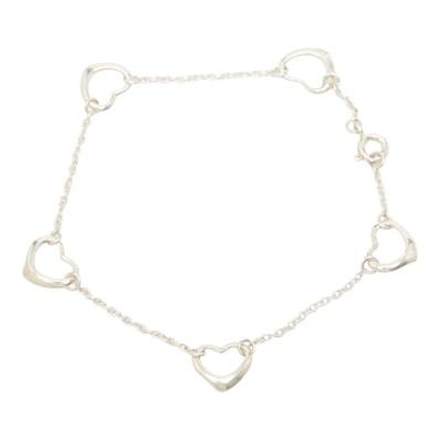 ティファニー オープンハート ブレスレット SV925 シルバー レディース TIFFANY&Co. 中古