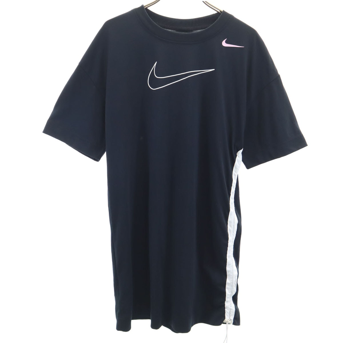 NIKE ナイキ 半袖 ロング Tシャツ M ブラック系