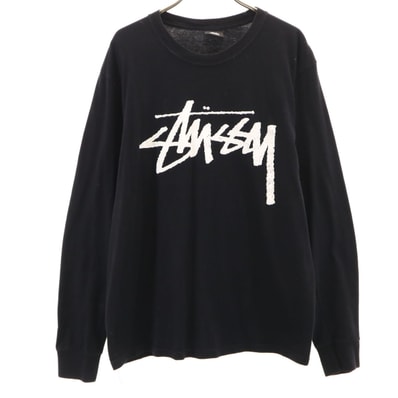 STUSSY ステューシー 長袖 Tシャツ M ブラック ロンT