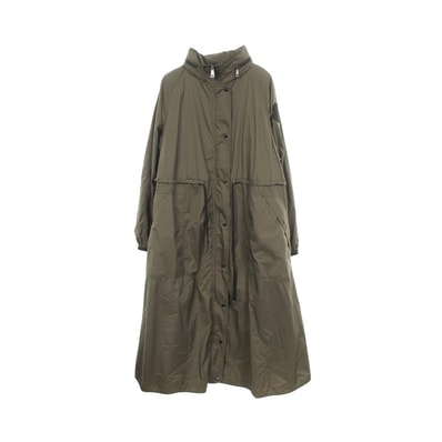 モンクレール MONCLER LIN フード付き ダウンジャケット 衣料品 アウター ナイロン レディース カーキ系 1D50400 【中古】