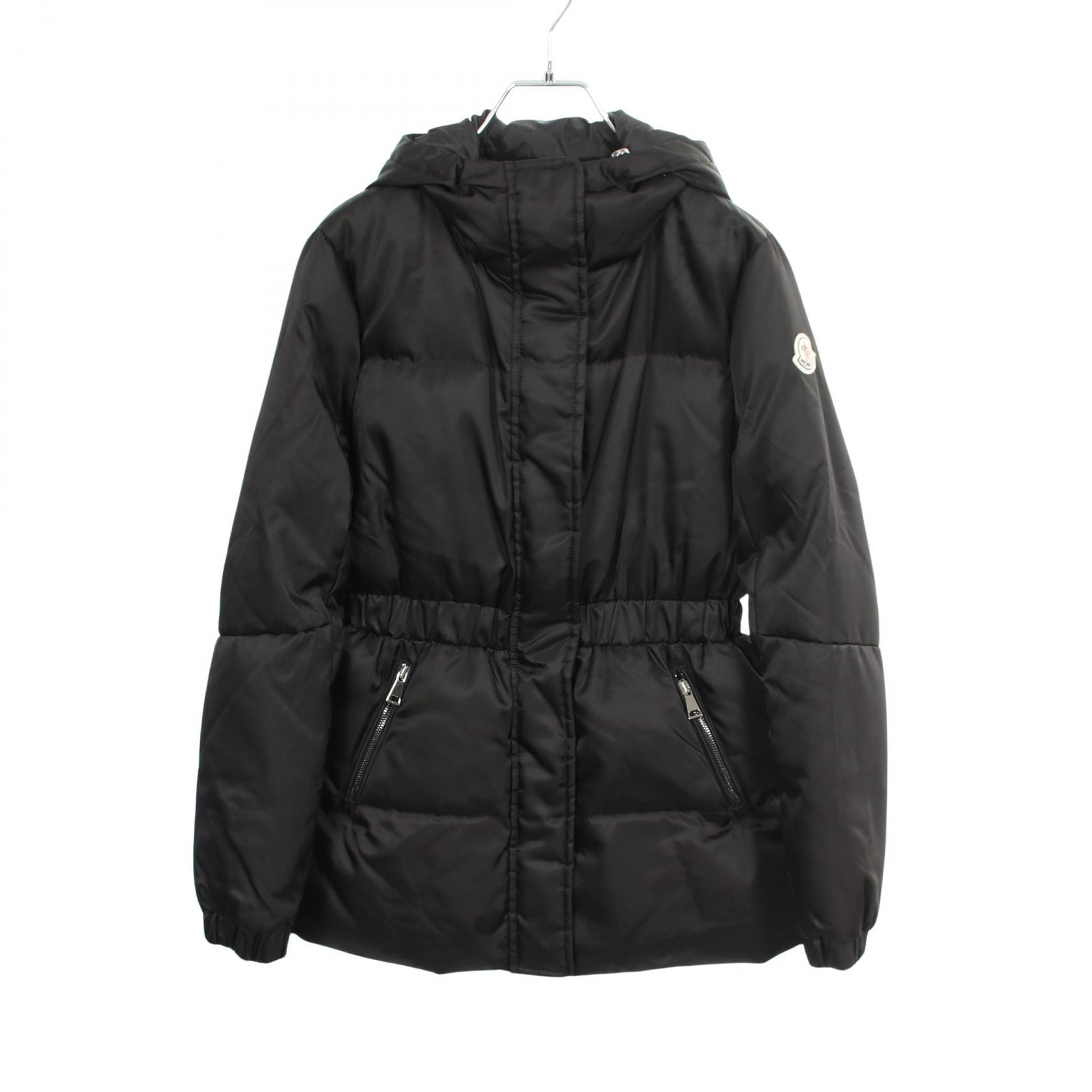 モンクレール MONCLER FATSIAN フード付き ダウンジャケット 衣料品 アウター ナイロン レディース ブラック系 4680005 【中古】
