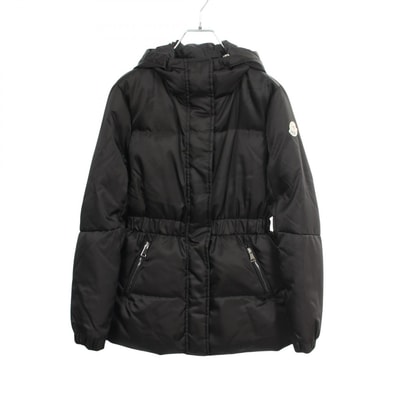 モンクレール MONCLER FATSIAN フード付き ダウンジャケット 衣料品 アウター ナイロン レディース ブラック系 4680005 【中古】