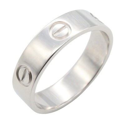 カルティエ CARTIER ラブリング リング・指輪 ジュエリー K18WG(ホワイトゴールド) メンズ レディース シルバー系 B4084700 【中古】