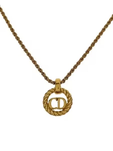Dior Logo Necklace "Gold"