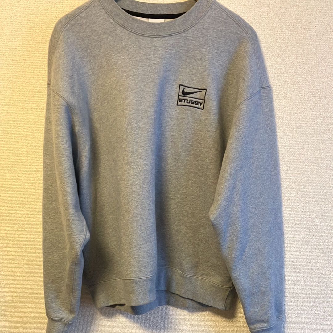 Stussy x Nike Fleece Crew (US Size) "Grey" DO9337-063