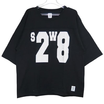 South2 West8 サウスツー ウエストエイト HOCKEY TEE-R/C JERSEY OT606 ホッケー Tシャツ コットン レーヨン ジャージ ブラック ショートスリーブ カットソー サイズM