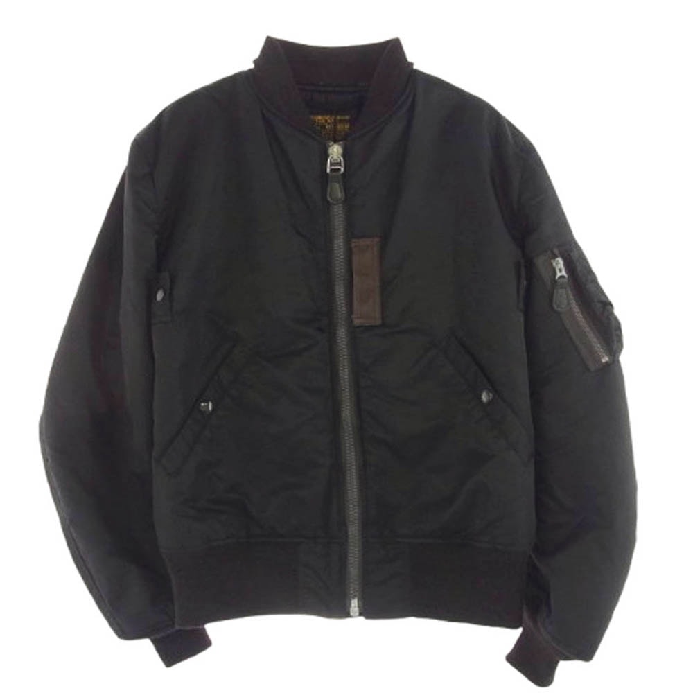 Buzz Rickson's バズリクソンズ ミリタリージャケット BR14964 WILLIAM GIBSON COLLECTION Type BLACK MA-1 SLENDER ウィリアムギブソン MA-1 フライト ミリタリー ジャケット【中古】