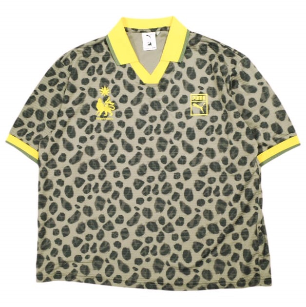 PUMA x SASQUATCHfabrix. x BEAMS プーマ サスクワァッチファブリックス ビームス 24SS 別注 SOCCER SHIRT サッカーシャツ 11-08-1054-582 S Animal 半袖 ゲームシャツ Tシャツ トップス