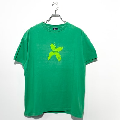 Stussy 90's old Print Tee Green