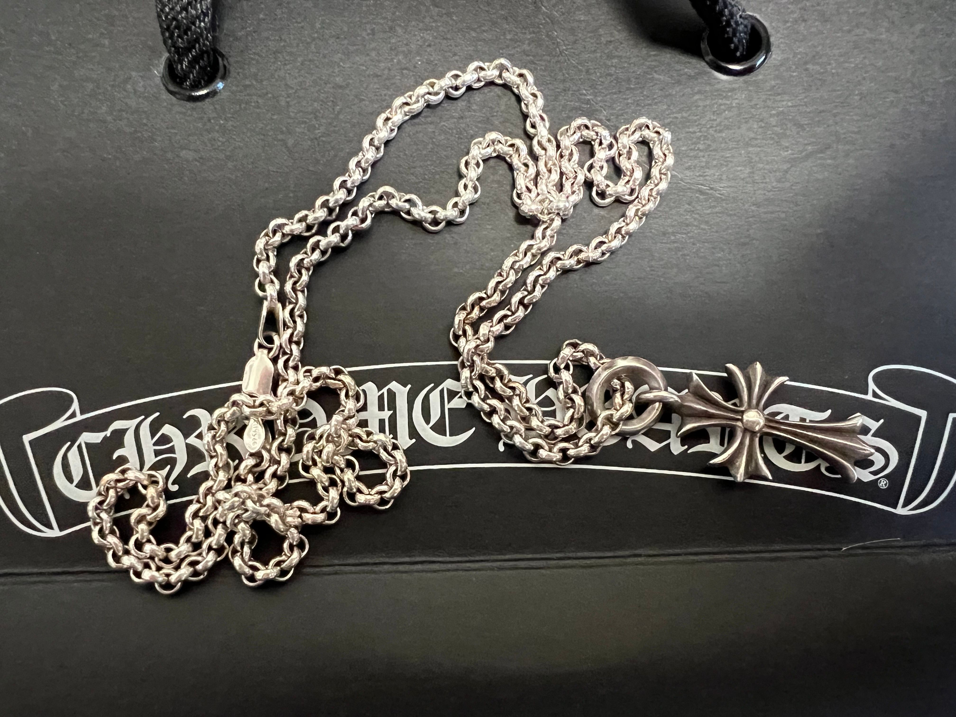 Chrome Hearts Tiny CH Cross Charm "Silver"
