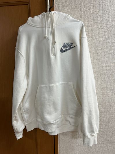 Supreme / Nike® Half Zip Hooded Sweatshirt "White"