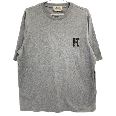 エルメス 【美品/国内正規】H567810HA H Cheval レザーロゴパッチ 半袖Tシャツ/ S